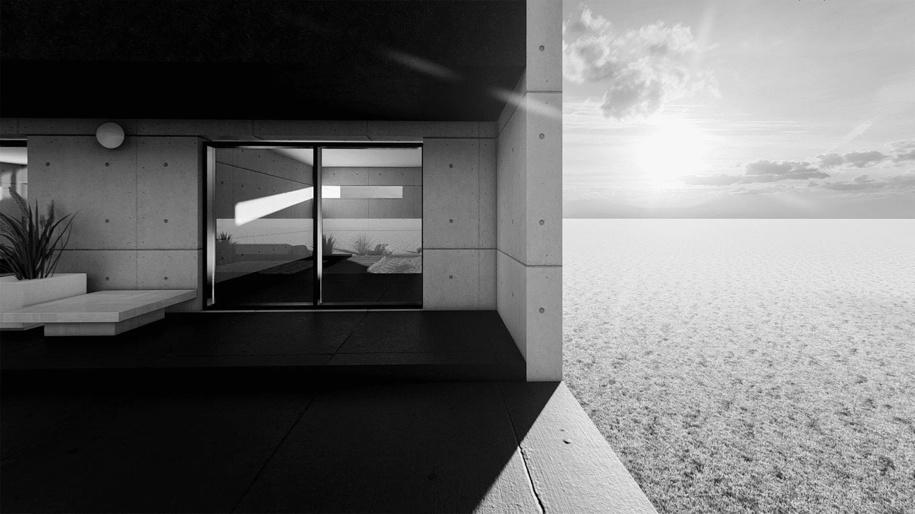 Exterior render of the homestead.
